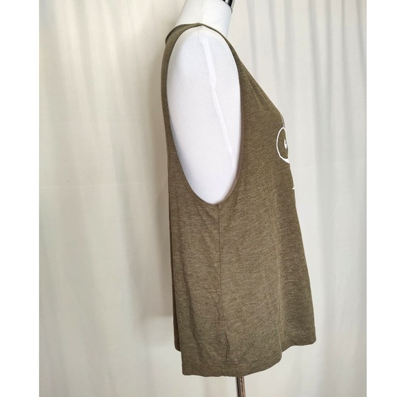 Posh Vibes Only Posh mark branded muscle tee 2XL dark green - Picture 5 of 7